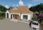 Light Steel Frame Prefab Homes Luxury Villa Single Storey Modern with Classical
