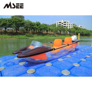 Quality Accessories Free Transparent Canoe Kayak Paddle Polycarbonate Glass Boat wholesale