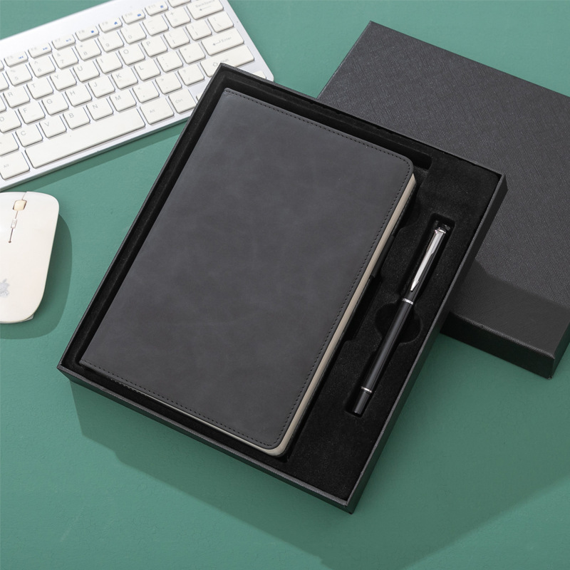 Leather Notebook Set Custom Notebooks and Pen Set for Business Office Gift Promotion