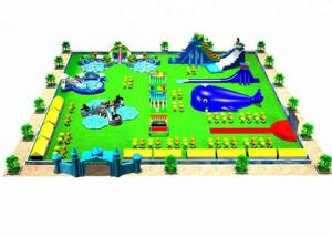 Quality Waterproof Combined Movable Inflatable Water Parks For Backyard / Zoo wholesale
