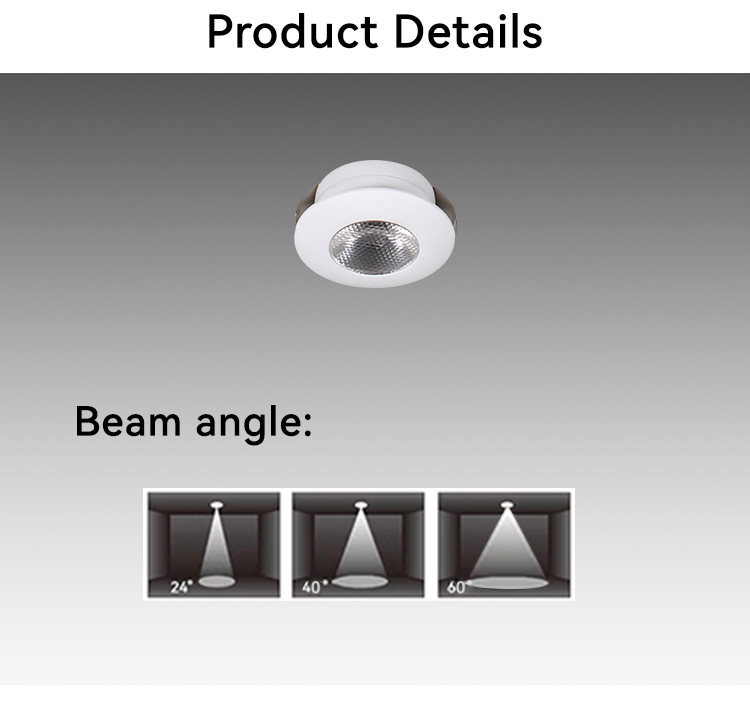 1W Recessed Lighting Under Kitchen Cabinets DC24V 76-205lm Cabinet Light