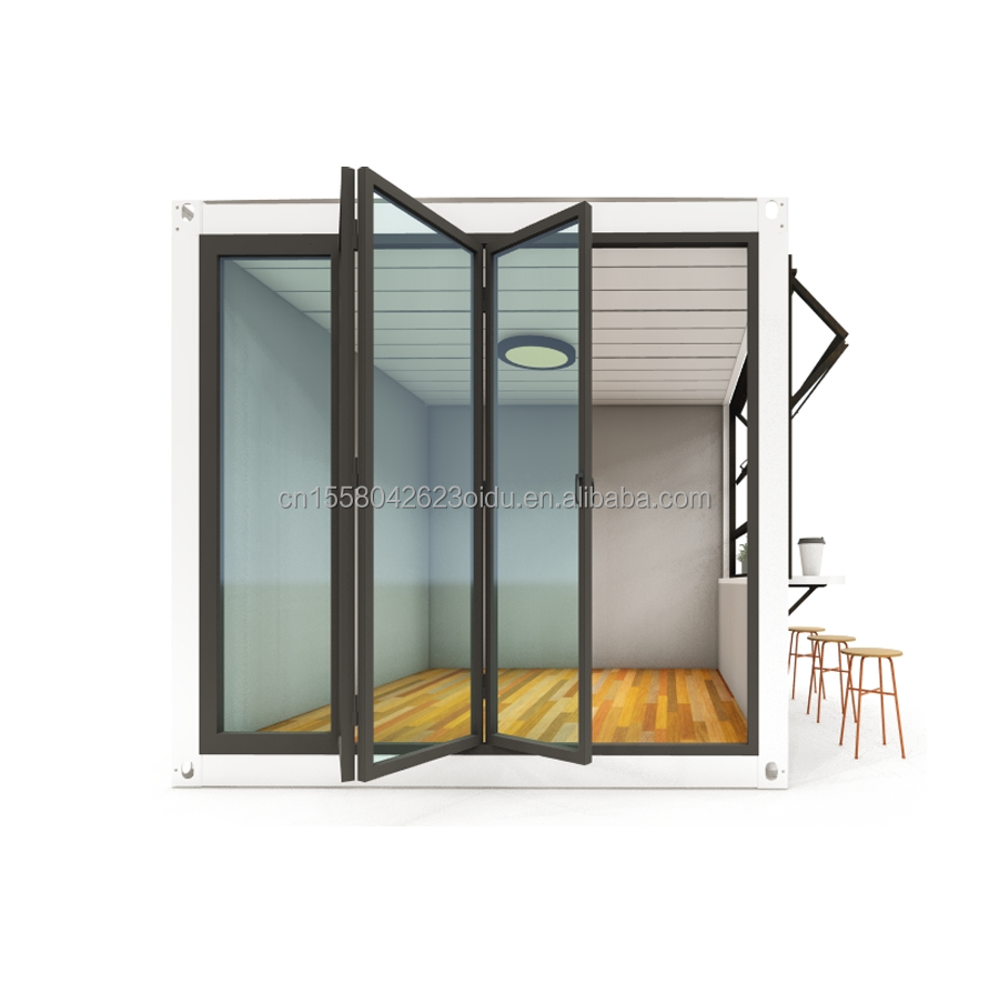 10ft Mini Pop-up Shop Container Coffee Shop Bar Fast-food Restaurant Convenience Store with Aluminum Alloy Windows