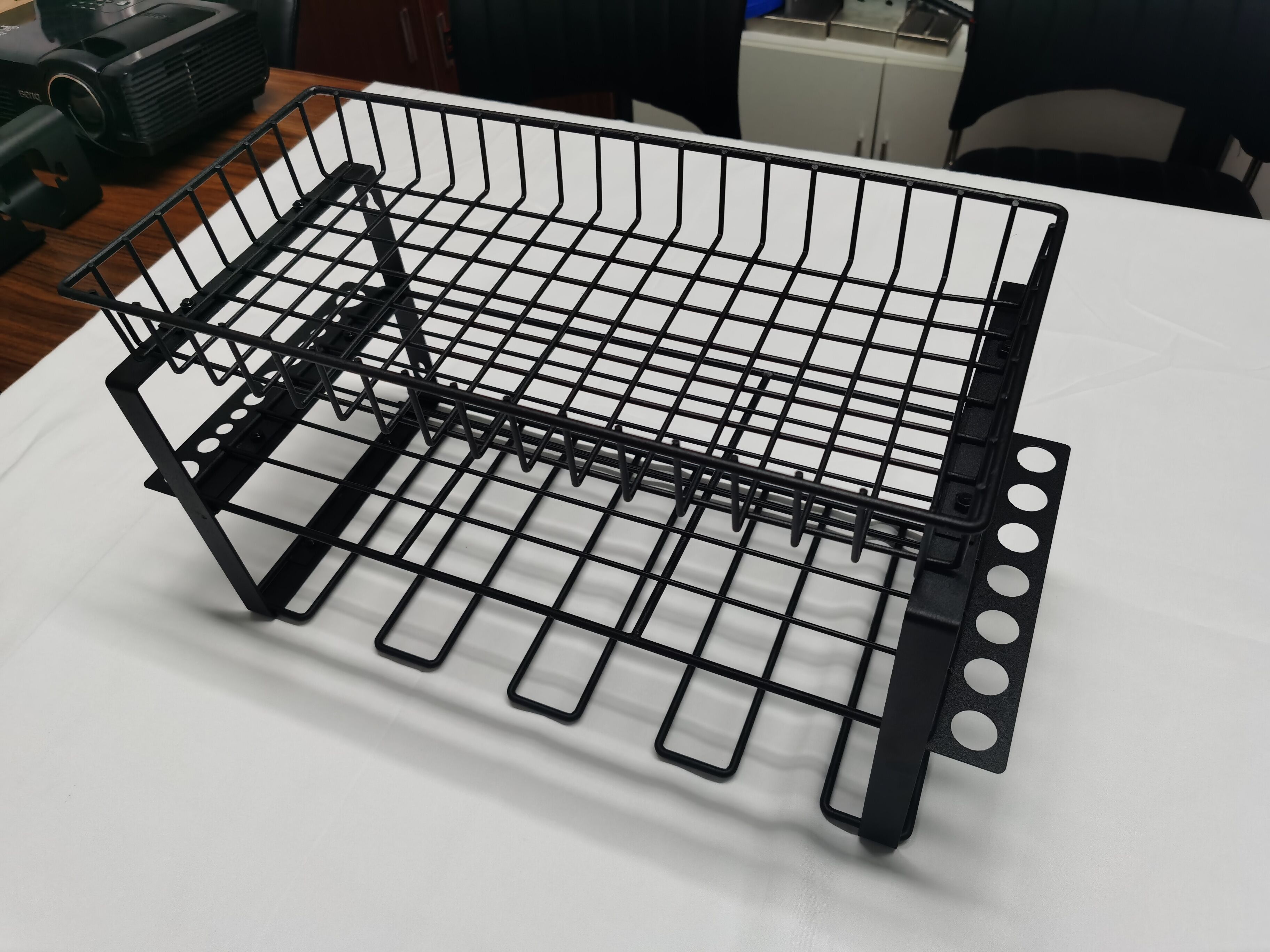 Heavy Duty Floating Tool Shelf Organizer Wall Mounted Garage Storage Rack for Handheld Power Tools