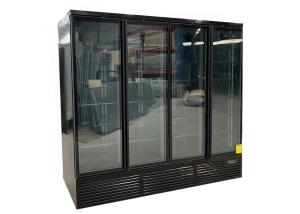 Quality 1700L 4 Door Vertical Refrigerator Bottom Mount R290 All Black wholesale