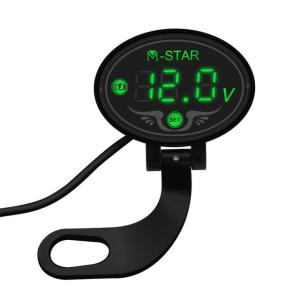 Quality Wholesale Multifunction Waterproof 9V-24V Car Motorcycle LED Smart Digital Display Motorcycle Voltmeter Meter wholesale
