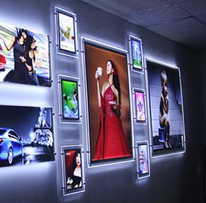 Quality Single side RGB led crystal light box wholesale