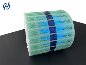 Quality Hologram Tobacco Tax Stamp Security Design Cigarette Tax Stamp wholesale
