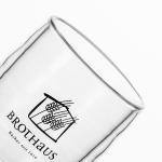 Clear Heat Resistant Double Insulated Glass Coffee Cups 275ml Hand Blown 9 Oz