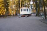 Light Steel Frame Custom European Prefab White Mobile Homes / Colorbond Roofing
