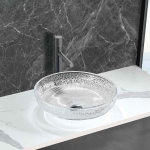 Quality 12mm Thickness Smooth Finish Glass Vessel Basins Crystal Clear wholesale