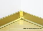 Commercial Aluminium Metal Skirting Board With Shine Gold Waterproof