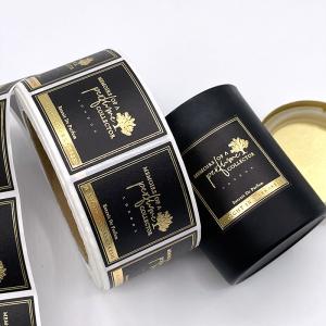Quality 65mm Black Plastic Sticker Label Custom Packaging For Candle Fragrance wholesale