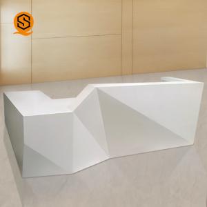Quality High Grade White Solid Surface Salon Hotel Reception Desks wholesale