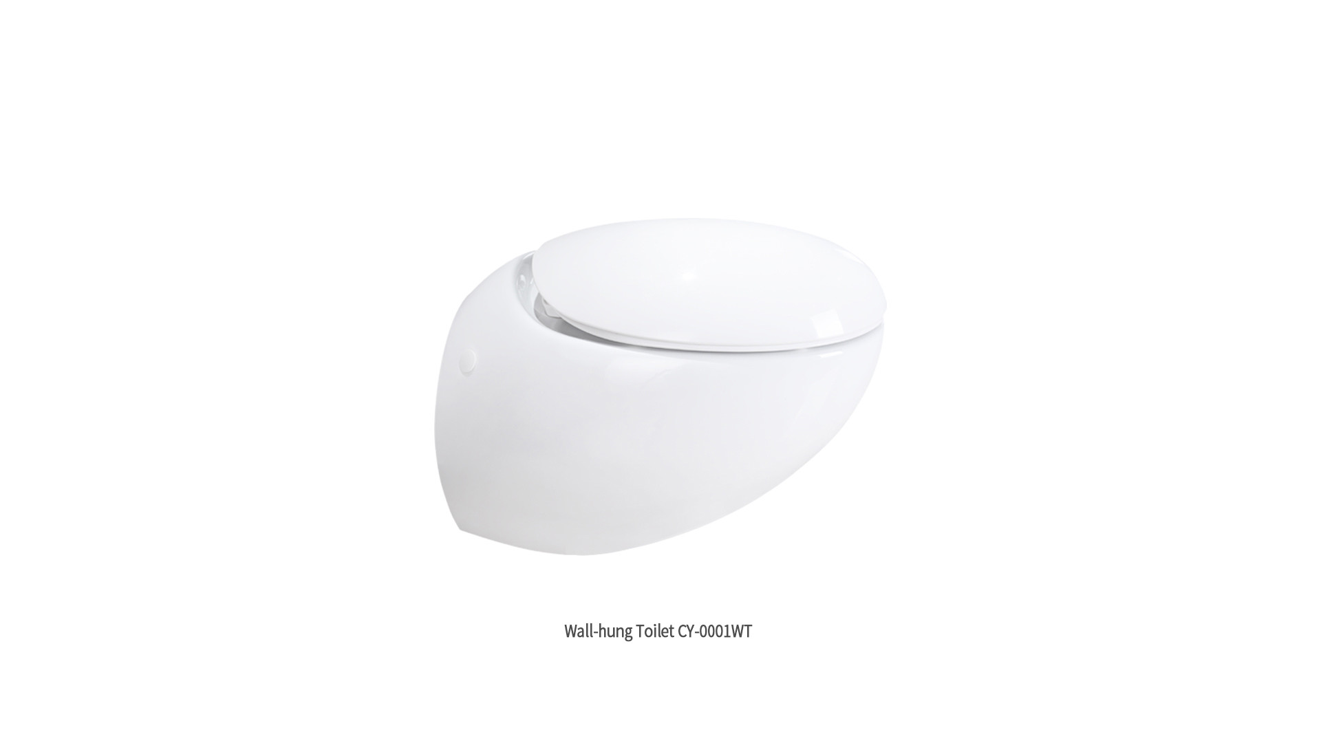 White Washdown Wall Mounted WC SWC225 Egg Shape Stable European Standard