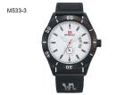Custom Logo Men's Quartz Watch Water Proof Wristwatch Leather Band M533
