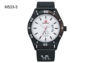 Quality Custom Logo Men's Quartz Watch Water Proof Wristwatch Leather Band M533 wholesale
