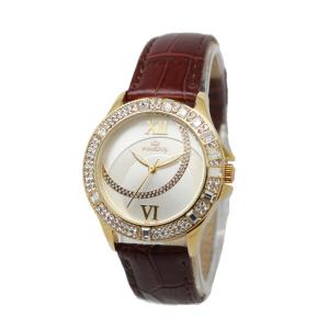 Quality 34.5mm Diamond Women Jewelry Watch Round Water Resistant 3 Hands wholesale