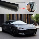 Color Changing Vinyl Car Wrap Roll High Gloss 7.5mil TPU Matte Black Self