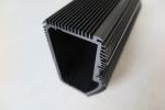 Black Anodized Extruded Aluminum Heat Sink , CNC Machined Aluminum Radiators