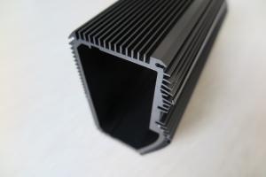 Quality Black Anodized Extruded Aluminum Heat Sink , CNC Machined Aluminum Radiators wholesale