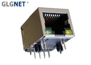 Quality 90 ° Right Angle Magnetic RJ45 Jack LED Built In Surface Mount Connector Rj45 Female wholesale
