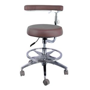 Quality Height Adjustable Hospital Furniture Chair Micro Fiber Leather Round Shape Dentist Stool wholesale