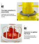 Plastic Round Poultry Feeder Tray Farming Chicken Tray Feeder