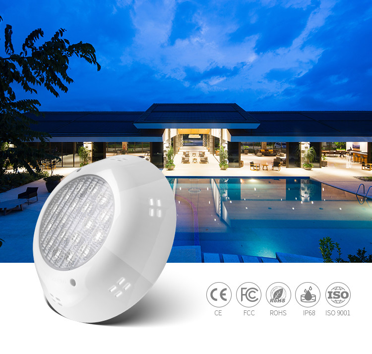 6500K 1750LM Underwater Swimming Pool Lights 12v 25W Vinyl