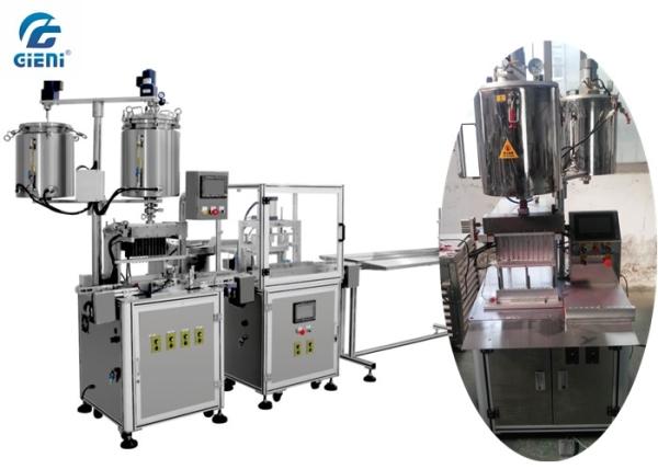 Cheap Stainless Steel Mascara Filling Machine , Semi - Auto Mascara Tube Filler for sale