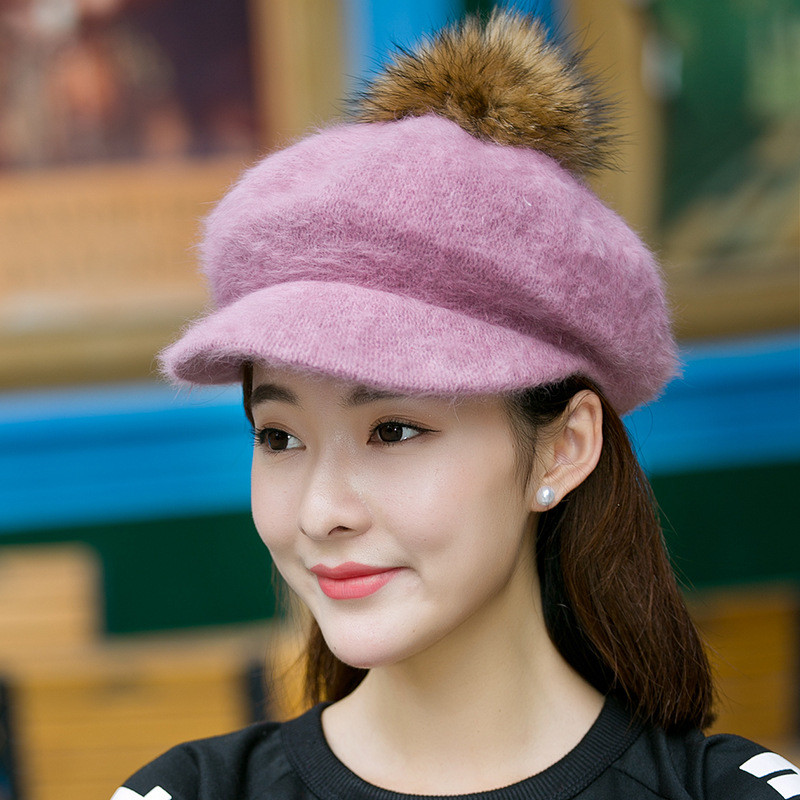 Stock hats knitted winter ladies hats with assorted hats for ladies