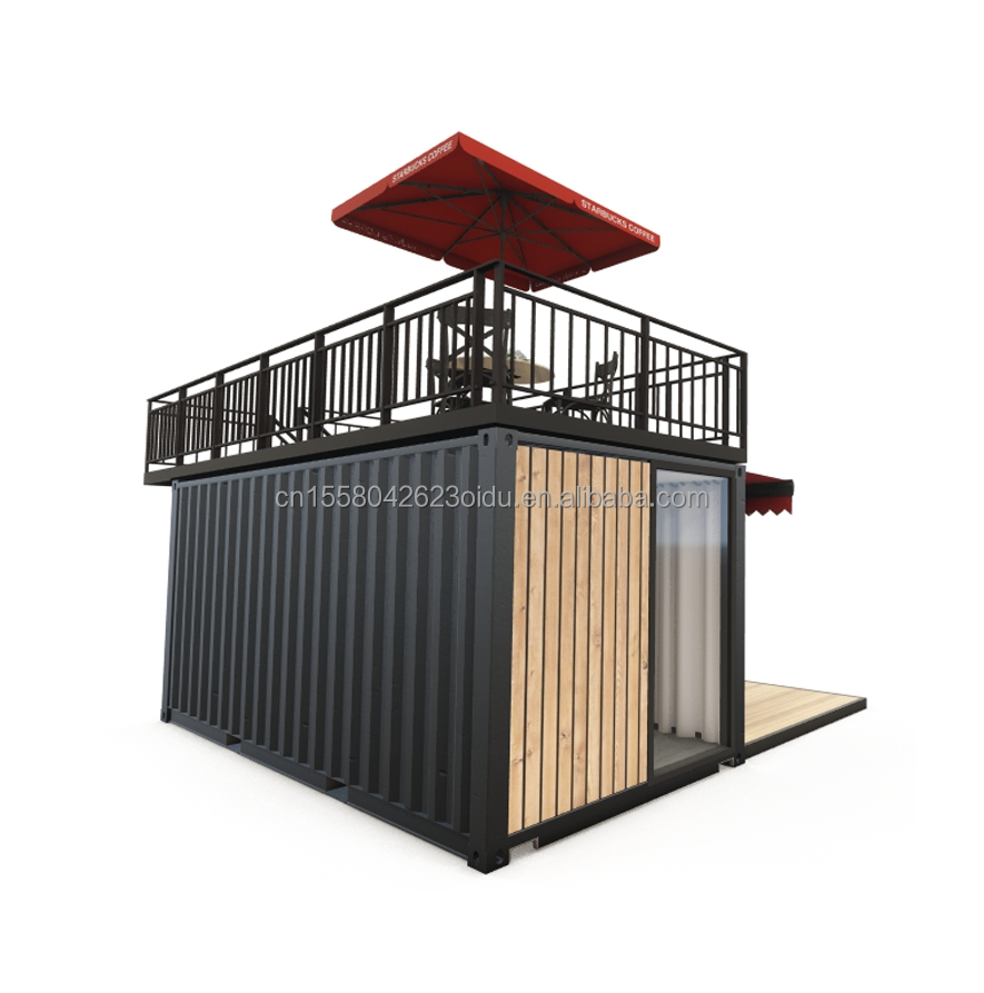 Aluminum Alloy Window 20ft/40ft One-Storey Tiny Wooden Container Buildings for Hotel Apartment Villa or Cabins