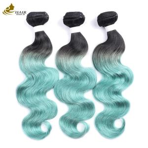 Quality 12A Grade Brazilian 613 Human Hair Bundles 1B Green wholesale