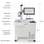 Deep Flying Fiber Laser Marking Machine Eco Friendly Auto Parts Engraver