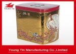 Metal Oval Tea storage Container Tin Box