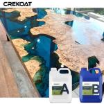 Slow Curing Deep Pour Epoxy Resin 2 Parts 55mm Thick Resist Chemicals