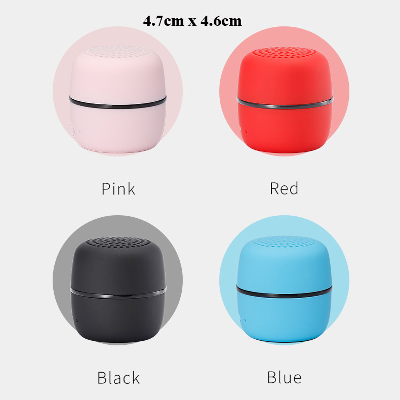 4.7cm × 4.6cm Red Portable Rechargeable Bluetooth Speaker 5W Multi Colorful