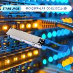 Transmission Distance 10km 40Gb/s QSFP LR4 Optical Transceiver 1277.5nm 10km
