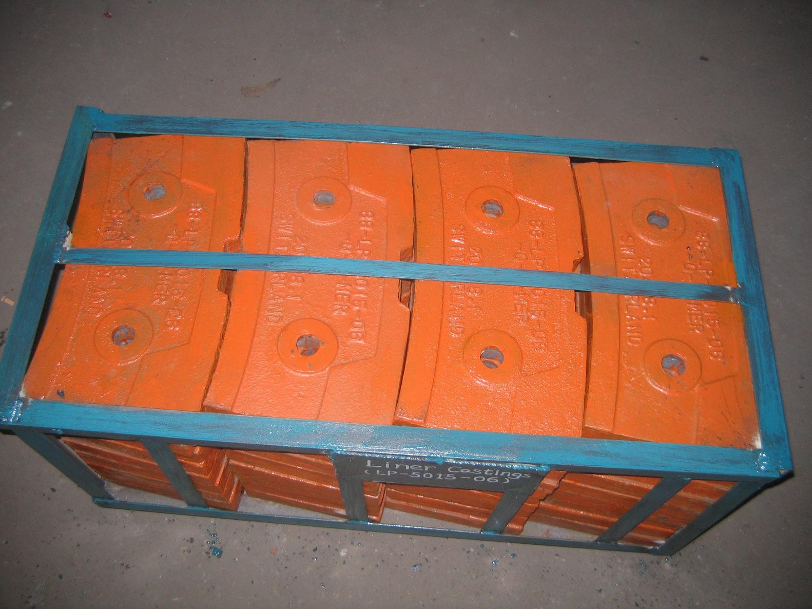 Martensitic Steel Casting Ball Mill Lining For Ball Mills DF086