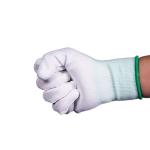 Dust Proof Knit Coated Cleanroom Nylon Gloves Polyester Work Hand Gloves