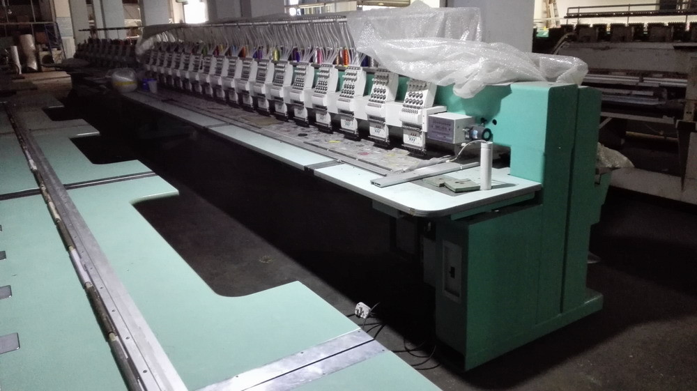 18 Heads 9 Needles Tajima Reconditioned Embroidery Machines Support 12 Languages