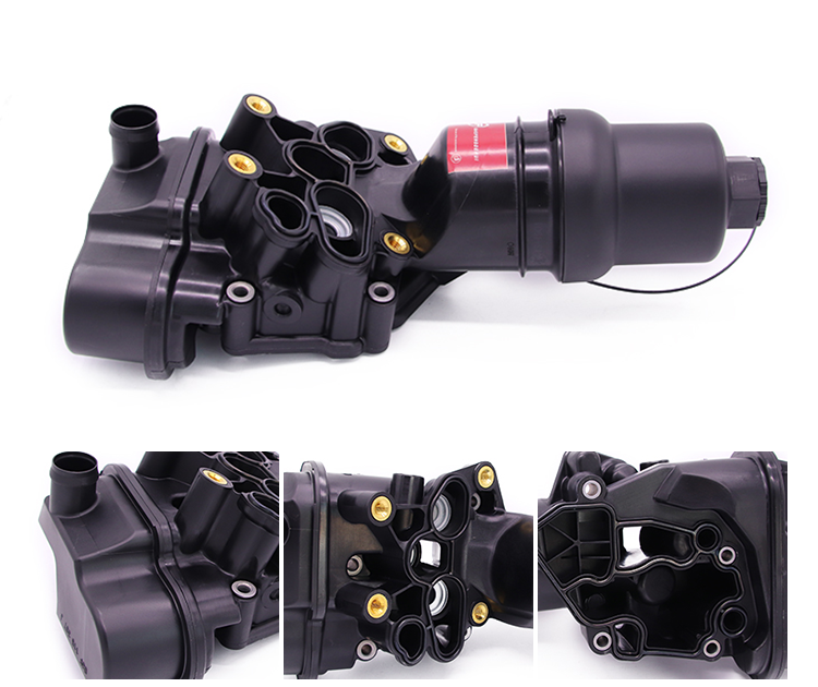 06f115397j Audi A4 Auto Engine Spare Parts Oil Filter Assembly Oil Filter Adapter Housing For Audi A4