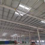 Large Industrial Ceiling Fan Aluminum Fan Diameter Size from 7.3 to 2.4 Meters