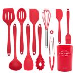 Multifunction 10 Piece Silicone Kitchen Utensil Shovel Spoon