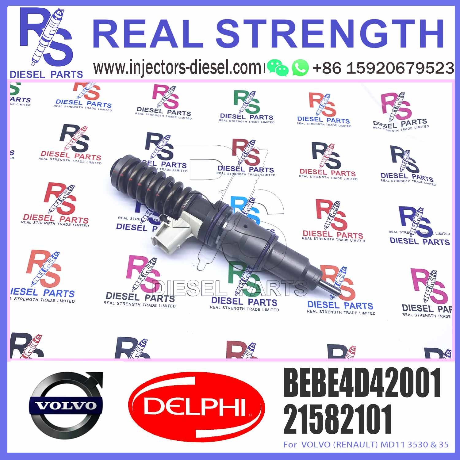High Performance Diesel Engine Parts 21582101 Electronic Unit Common Rail Fuel Injector BEBE4D42001 For Diesel Engine