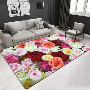 Quality Aesthetic 3D Modern Figure Flower Pattern Artistic Living Room Carpet Hotel Area Rugs (3*4m) wholesale