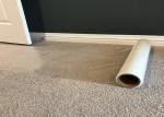 Plastic Carpet Protector Film , Temporary Adhesive Plastic Film With High Tack