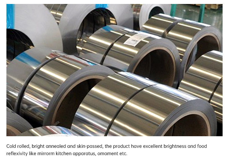 ASTM AISI JIS SUS 201 Stainless Steel Strip Coil No.1 Surface