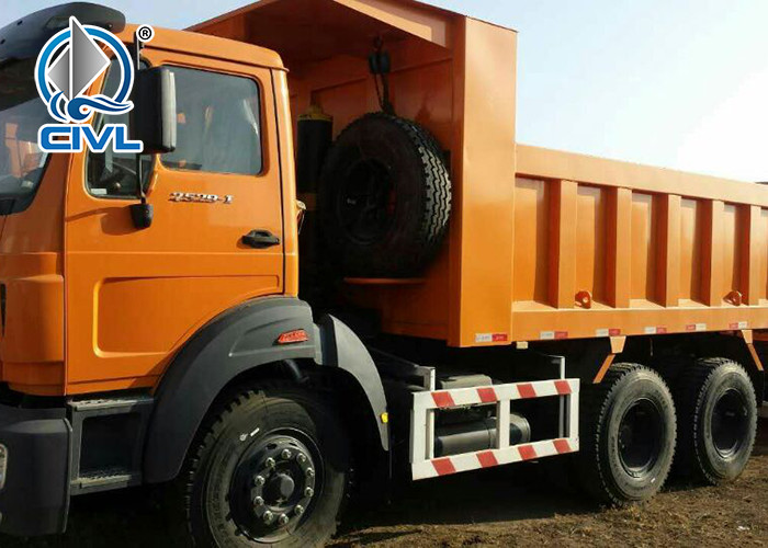 BEIBEN 6x4 Heavy Duty Dump Truck 1200R20 Tires Type 20 Cubic BeiBen 10 Wheels Heavy Tipper Truck