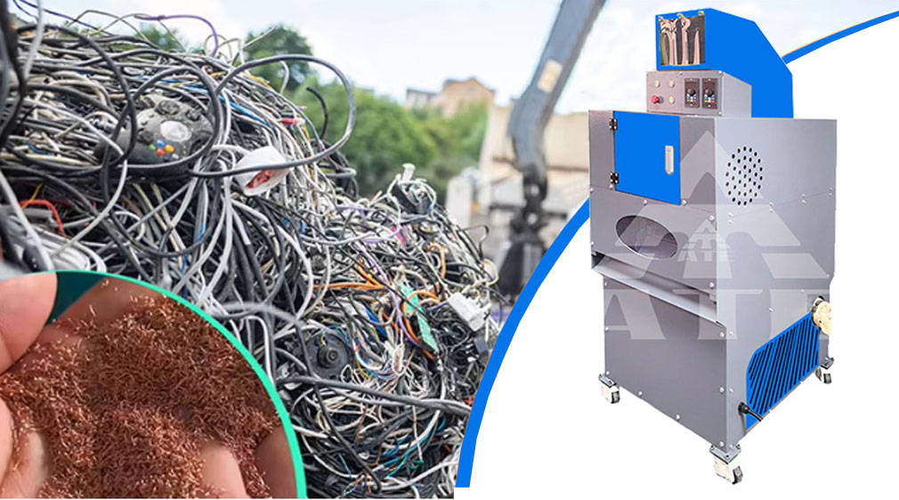 30Kg/H-50Kg/H Small Copper Wire Granulator Copper Cable Granulator