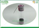 Foiled Paper Wrapped Paper Tube Box Offset Printing Logo Environmentally
